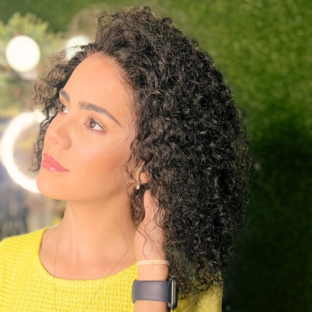 Leela Natural Curly Wig – 100% Virgin Human Hair