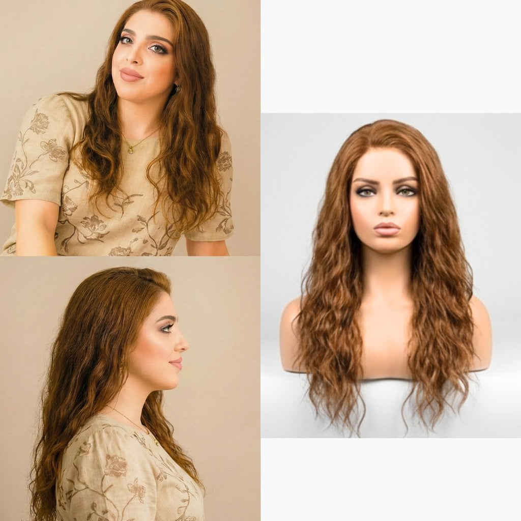 Amara Luxury Brown Wig – 100% Virgin Human Hair