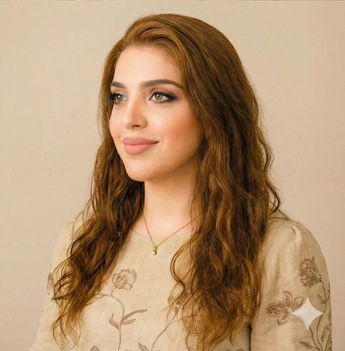 Amara Luxury Brown Wig – 100% Virgin Human Hair