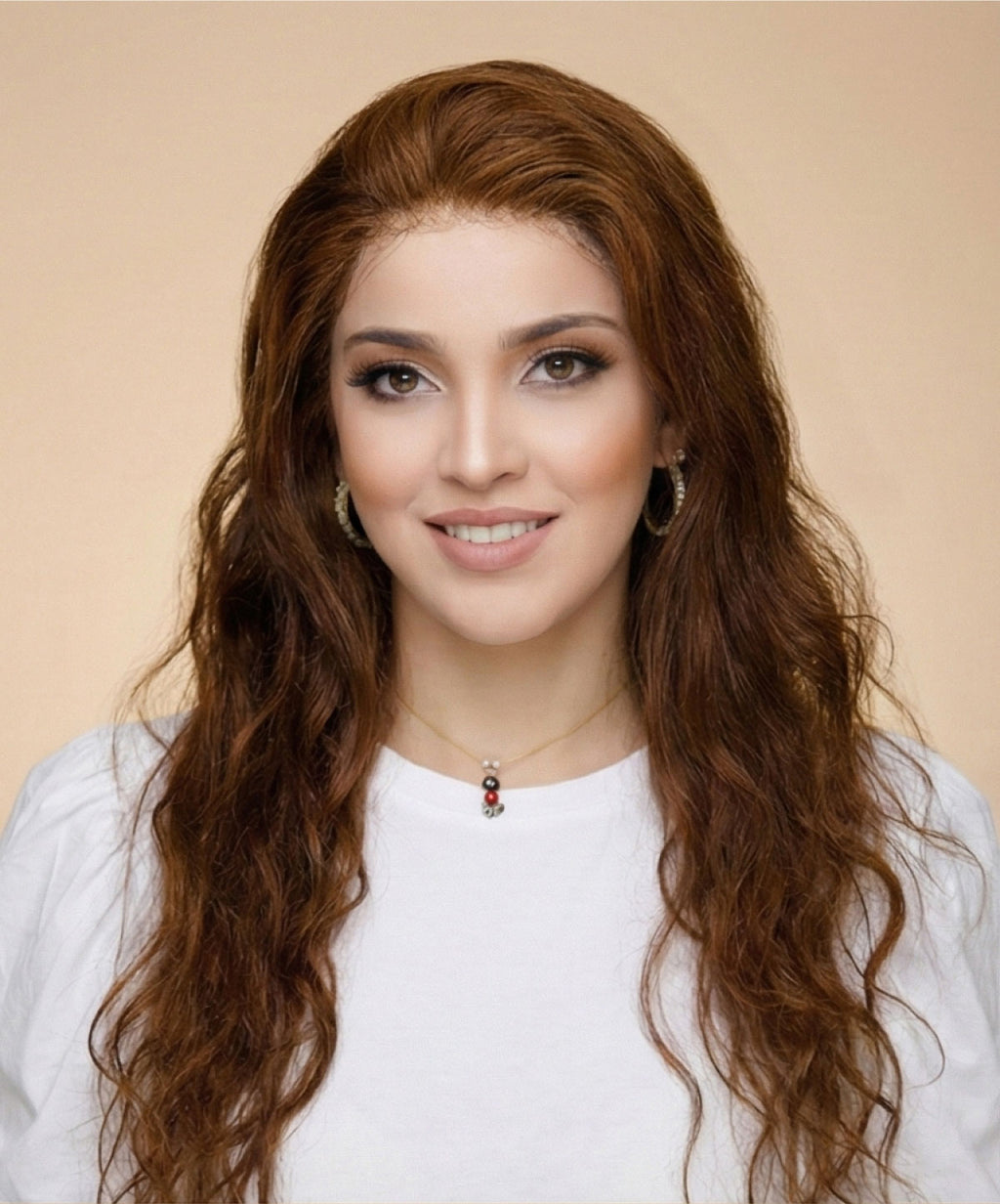 Amara Luxury Brown Wig – 100% Virgin Human Hair