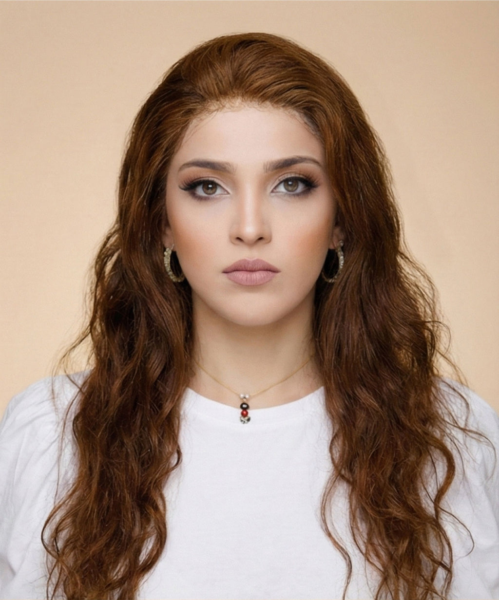 Amara Luxury Brown Wig – 100% Virgin Human Hair